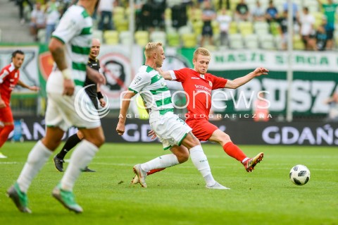  10.08.2018 GDANSK<br />
PILKA NOZNA - EKSTRAKLASA SEZON 2018/2019<br />
MECZ LECHIA GDANSK -  MIEDZ LEGNICA<br />
N/Z DANIEL LUKASIK ADRIAN PURZYCKI<br />
 