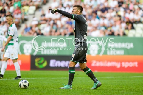  10.08.2018 GDANSK<br />
PILKA NOZNA - EKSTRAKLASA SEZON 2018/2019<br />
MECZ LECHIA GDANSK -  MIEDZ LEGNICA<br />
N/Z DUCAN KUCIAK SYLWETKA<br />
 