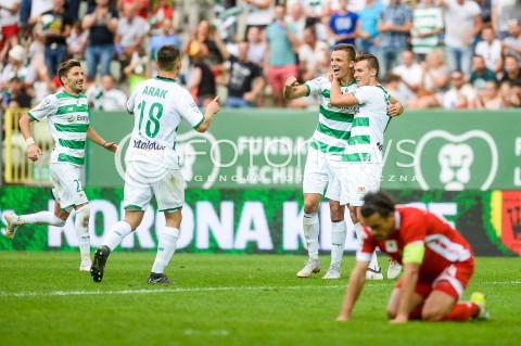  10.08.2018 GDANSK<br />
PILKA NOZNA - EKSTRAKLASA SEZON 2018/2019<br />
MECZ LECHIA GDANSK -  MIEDZ LEGNICA<br />
N/Z FILIP MLADENOVIC JAKUB ARAK PATRYK LIPSKI LUKAS HARASLIN RADOSC BRAMKA GOL NA 2:0<br />
 