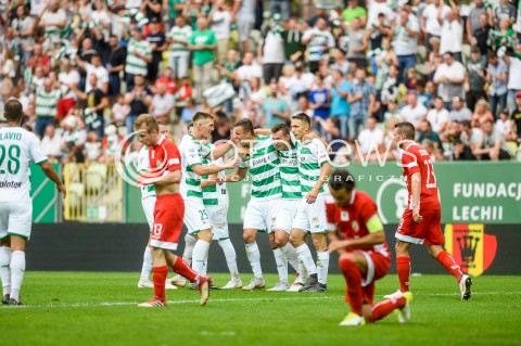  10.08.2018 GDANSK<br />
PILKA NOZNA - EKSTRAKLASA SEZON 2018/2019<br />
MECZ LECHIA GDANSK -  MIEDZ LEGNICA<br />
N/Z FILIP MLADENOVIC JAKUB ARAK PATRYK LIPSKI LUKAS HARASLIN MICHAL NALEPA RADOSC BRAMKA GOL NA 2:0<br />
 