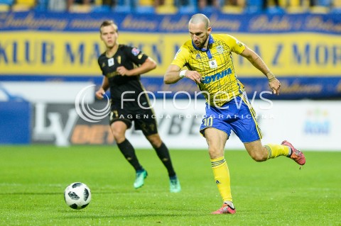  11.08.2018 GDYNIA<br />
PILKA NOZNA - EKSTRAKLASA SEZON 2018/2019<br />
MECZ ARKA GDYNIA - GORNIK ZABRZE<br />
N/Z ANDRII BOGDANOV SYLWETKA<br />
 