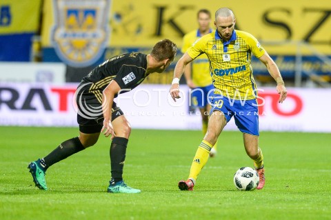  11.08.2018 GDYNIA<br />
PILKA NOZNA - EKSTRAKLASA SEZON 2018/2019<br />
MECZ ARKA GDYNIA - GORNIK ZABRZE<br />
N/Z ANDRII BOGDANOV SYLWETKA<br />
 