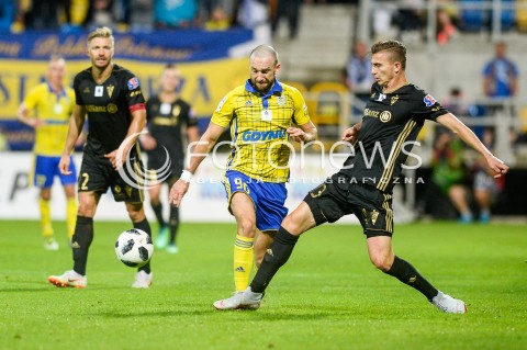  11.08.2018 GDYNIA<br />
PILKA NOZNA - EKSTRAKLASA SEZON 2018/2019<br />
MECZ ARKA GDYNIA - GORNIK ZABRZE<br />
N/Z SZYMON MATUSZEK ANDRII BOGDANOV KACPER MICHALSKI<br />
 