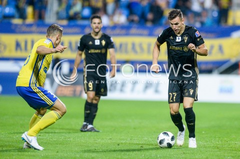  11.08.2018 GDYNIA<br />
PILKA NOZNA - EKSTRAKLASA SEZON 2018/2019<br />
MECZ ARKA GDYNIA - GORNIK ZABRZE<br />
N/Z ADRIAN GRYSZKIEWICZ SYLWETKA<br />
 