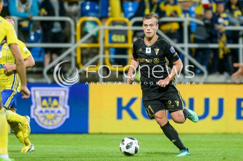  11.08.2018 GDYNIA<br />
PILKA NOZNA - EKSTRAKLASA SEZON 2018/2019<br />
MECZ ARKA GDYNIA - GORNIK ZABRZE<br />
N/Z DANIEL SMUGA SYLWETKA<br />
 