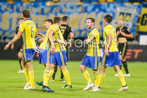  11.08.2018 GDYNIA<br />
PILKA NOZNA - EKSTRAKLASA SEZON 2018/2019<br />
MECZ ARKA GDYNIA - GORNIK ZABRZE<br />
N/Z MICHAL JANOTA RADOSC BRAMKA GOL NA 1:1<br />
 