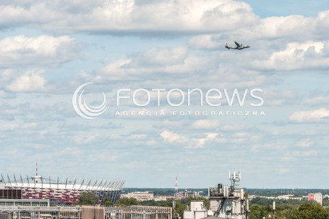  12.08.2018 WARSZAWA<br />
PROBNY PRZELOT SAMOLOTOW NAD WARSZAWA PRZED OBCHODAMI 100-LECIA ODZYSKANIA NIEPODLEGLOSCI <br />
N/Z SAMOLOT TRANSPORTOWY CASA C-295M<br />
 