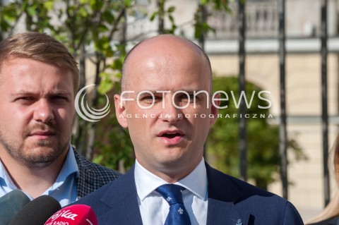  13.08.2018 WARSZAWA<br />KONFERENCJA RADNYCH PIS #RATUSZRAFALA NA TEMAT UDZIALU JAROSLAWA JOZWIAKA W KAMPANII RAFALA TRZASKOWSKIEGO<br />N/Z DARIUSZ LASOCKI<br /> 