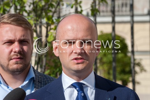  13.08.2018 WARSZAWA<br />KONFERENCJA RADNYCH PIS #RATUSZRAFALA NA TEMAT UDZIALU JAROSLAWA JOZWIAKA W KAMPANII RAFALA TRZASKOWSKIEGO<br />N/Z DARIUSZ LASOCKI<br /> 