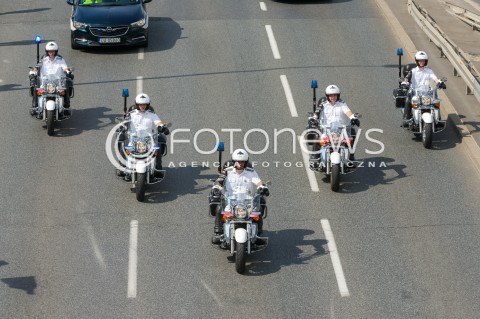  15.08.2018 WARSZAWA<br />DEFILADA Z OKAZJI SWIETA WOJSKA POLSKIEGO W WARSZAWIE<br />N/Z MOTOCYKLE ZANDARMERII WOJSKOWEJ<br /> 
