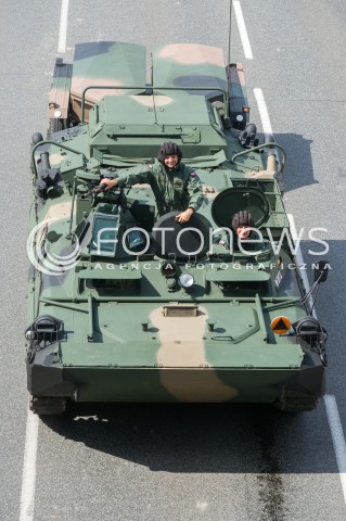  15.08.2018 WARSZAWA<br />DEFILADA Z OKAZJI SWIETA WOJSKA POLSKIEGO W WARSZAWIE<br />N/Z POJAZD OPANCERZONY<br /> 