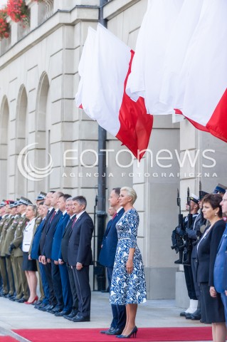  15.08.2018 WARSZAWA PALAC PREZYDENCKI<br />OBCHODY SWIETA WOJSKA POLSKIEGO<br />UROCZYSTOSC WRECZENIA NOMINACJI GENERALSKICH I ODZNACZEN  PANSTWOWYCH<br />N/Z PREZYDENT RP ANDRZEJ DUDA AGATA KORNHAUSER DUDA <br /> 
