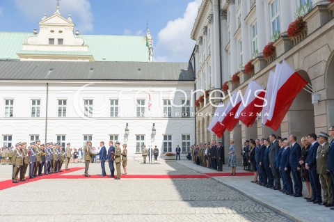  15.08.2018 WARSZAWA PALAC PREZYDENCKI<br />OBCHODY SWIETA WOJSKA POLSKIEGO<br />UROCZYSTOSC WRECZENIA NOMINACJI GENERALSKICH I ODZNACZEN  PANSTWOWYCH<br />N/Z PREZYDENT RP ANDRZEJ DUDA<br /> 