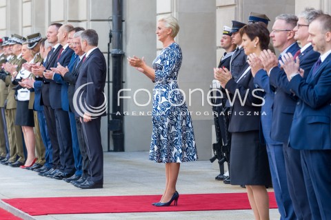  15.08.2018 WARSZAWA PALAC PREZYDENCKI<br />OBCHODY SWIETA WOJSKA POLSKIEGO<br />UROCZYSTOSC WRECZENIA NOMINACJI GENERALSKICH I ODZNACZEN  PANSTWOWYCH<br />N/Z AGATA KORNHAUSER DUDA <br /> 