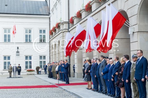 15.08.2018 WARSZAWA PALAC PREZYDENCKI<br />OBCHODY SWIETA WOJSKA POLSKIEGO<br />UROCZYSTOSC WRECZENIA NOMINACJI GENERALSKICH I ODZNACZEN  PANSTWOWYCH<br />N/Z PREZYDENT RP ANDRZEJ DUDA<br /> 