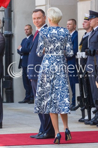  15.08.2018 WARSZAWA PALAC PREZYDENCKI<br />OBCHODY SWIETA WOJSKA POLSKIEGO<br />UROCZYSTOSC WRECZENIA NOMINACJI GENERALSKICH I ODZNACZEN  PANSTWOWYCH<br />N/Z PREZYDENT RP ANDRZEJ DUDA AGATA KORNHAUSER DUDA <br /> 