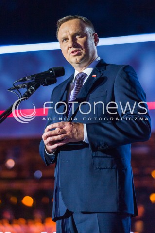  15.08.2018 WARSZAWA<br />OBCHODY SWIETA WOJSKA POLSKIEGO<br />WIDOWISKO WOLNOSC WE KRWI<br />N/Z PREZYDENT RP ANDRZEJ DUDA<br /> 