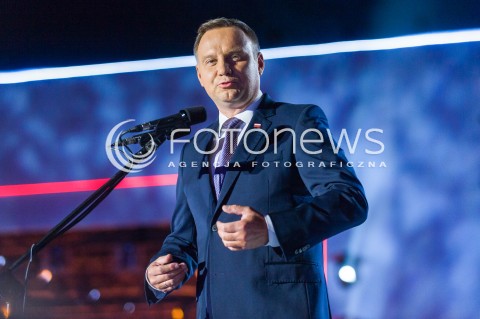  15.08.2018 WARSZAWA<br />OBCHODY SWIETA WOJSKA POLSKIEGO<br />WIDOWISKO WOLNOSC WE KRWI<br />N/Z PREZYDENT RP ANDRZEJ DUDA<br /> 