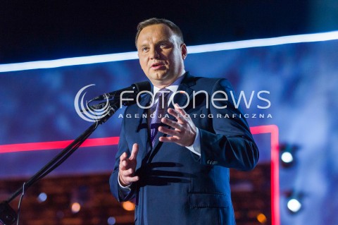  15.08.2018 WARSZAWA<br />OBCHODY SWIETA WOJSKA POLSKIEGO<br />WIDOWISKO WOLNOSC WE KRWI<br />N/Z PREZYDENT RP ANDRZEJ DUDA<br /> 