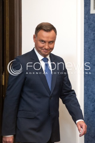  16.08.2018 WARSZAWA<br />OGLOSZENIE PRZEZ PREZYDENTA DECYZJI O WETO W SPRAWIE ZMIANY ORDYNACJI WYBORCZEJ<br />N/Z PREZYDENT RP ANDRZEJ DUDA<br /> 