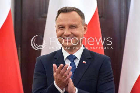  16.08.2018 WARSZAWA PALAC PREZYDENCKI<br />SPOTKANIE PREZYDENTA Z MEDALISTAMI MISTRZOSTW LEKKOATLETYCZNYCH BERLIN 2018<br />N/Z PREZYDENT ANDRZEJ DUDA<br /> 