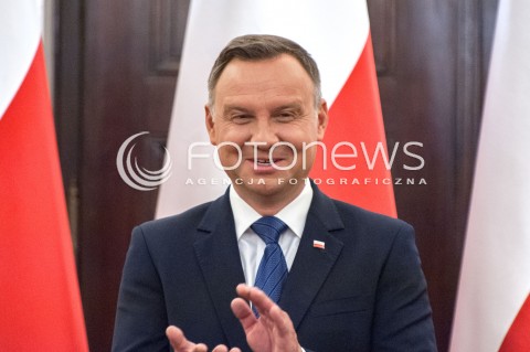  16.08.2018 WARSZAWA PALAC PREZYDENCKI<br />SPOTKANIE PREZYDENTA Z MEDALISTAMI MISTRZOSTW LEKKOATLETYCZNYCH BERLIN 2018<br />N/Z PREZYDENT ANDRZEJ DUDA<br /> 
