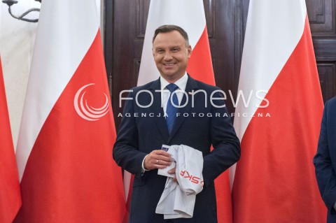  16.08.2018 WARSZAWA PALAC PREZYDENCKI<br />SPOTKANIE PREZYDENTA Z MEDALISTAMI MISTRZOSTW LEKKOATLETYCZNYCH BERLIN 2018<br />N/Z PREZYDENT ANDRZEJ DUDA<br /> 
