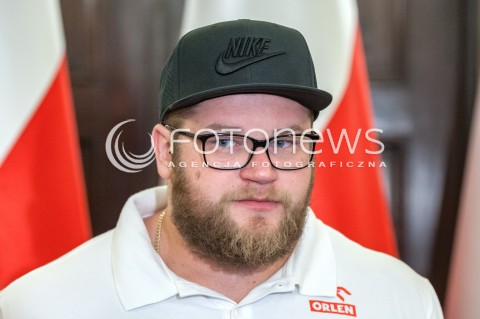  16.08.2018 WARSZAWA PALAC PREZYDENCKI<br />SPOTKANIE PREZYDENTA Z MEDALISTAMI MISTRZOSTW LEKKOATLETYCZNYCH BERLIN 2018<br />N/Z PAWEL FAJDEK<br /> 
