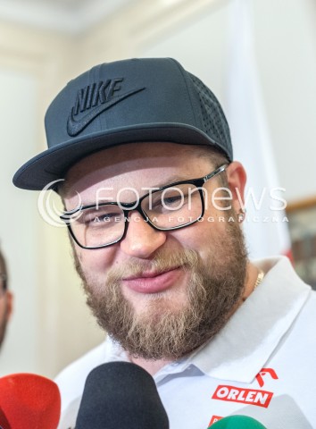  16.08.2018 WARSZAWA PALAC PREZYDENCKI<br />SPOTKANIE PREZYDENTA Z MEDALISTAMI MISTRZOSTW LEKKOATLETYCZNYCH BERLIN 2018<br />N/Z PAWEL FAJDEK<br /> 