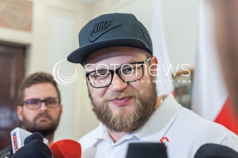  16.08.2018 WARSZAWA PALAC PREZYDENCKI<br />SPOTKANIE PREZYDENTA Z MEDALISTAMI MISTRZOSTW LEKKOATLETYCZNYCH BERLIN 2018<br />N/Z PAWEL FAJDEK<br /> 