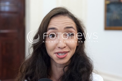  16.08.2018 WARSZAWA PALAC PREZYDENCKI<br />SPOTKANIE PREZYDENTA Z MEDALISTAMI MISTRZOSTW LEKKOATLETYCZNYCH BERLIN 2018<br />N/Z SOFIA ENNAOUI<br /> 