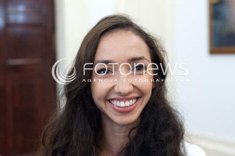  16.08.2018 WARSZAWA PALAC PREZYDENCKI<br />SPOTKANIE PREZYDENTA Z MEDALISTAMI MISTRZOSTW LEKKOATLETYCZNYCH BERLIN 2018<br />N/Z SOFIA ENNAOUI<br /> 