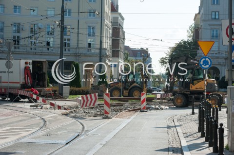  17.08.2018 WARSZAWA<br />REMONT TOROWISKA NA PLACU ZBAWICIELA<br />N/Z PLAC ZBAWICIELA<br /> 