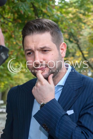  17.08.2018 WARSZAWA<br />KONFERENCJA PRASOWA KANDYDATA NA PREZYDENTA WARSZAWY PATRYKA JAKIEGO POROWNAJ PROGRAM KANDYDATOW NA PREZYDENTA<br />N/Z PATRYK JAKI<br /> 