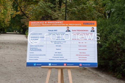  17.08.2018 WARSZAWA<br />KONFERENCJA PRASOWA KANDYDATA NA PREZYDENTA WARSZAWY PATRYKA JAKIEGO POROWNAJ PROGRAM KANDYDATOW NA PREZYDENTA<br />N/Z PATRYK JAKI<br /> 