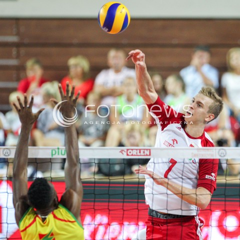  18.08.2018 OSTROWIEC SWIETOKRZYSKI <br />
SIATKOWKA MEZCZYZN <br />
MECZ TOWARZYSKI <br />
POLSKA - KAMERUN ( Poland - Cameroon ) <br />
N/Z ARTUR SZALPUK <br />
 