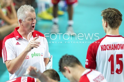  18.08.2018 OSTROWIEC SWIETOKRZYSKI <br />
SIATKOWKA MEZCZYZN <br />
MECZ TOWARZYSKI <br />
POLSKA - KAMERUN ( Poland - Cameroon ) <br />
N/Z VITAL HEYNEN - TRENER ( HEAD COACH ) JAKUB KOCHANOWSKI <br />
 