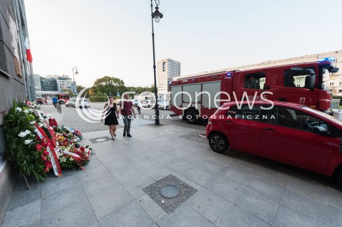  20.08.2018 WARSZAWA<br />74. ROCZNICA ZDOBYCIA PAST-Y<br />N/Z BUDYNEK PAST-Y STRAZ POZARNA<br /> 