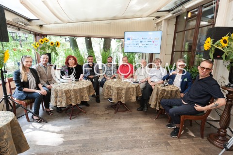  21.08.2018 WARSZAWA<br />KONFERENCJA XV FESTIWALU KULTURY ZYDOWSKIEJ WARSZAWA SINGERA<br />N/Z SASHA STRUNIN GARY GUTHMAN GOLDA TENCER REMIGIUSZ GRZELA OLIWIER ANDRUSZCZENKO SLAWOMIR HOLLAND WLODZIMIERZ NAHORNY ADAM BARUCH JERZY PETERSBURSKI JAN EMIL MLYNARSKI<br /> 