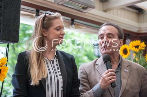  21.08.2018 WARSZAWA<br />KONFERENCJA XV FESTIWALU KULTURY ZYDOWSKIEJ WARSZAWA SINGERA<br />N/Z SASHA STRUNIN GARY GUTHMAN<br /> 