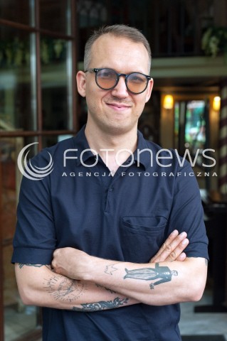  21.08.2018 WARSZAWA<br />KONFERENCJA XV FESTIWALU KULTURY ZYDOWSKIEJ WARSZAWA SINGERA<br />N/Z JAN EMIL MLYNARSKI<br /> 