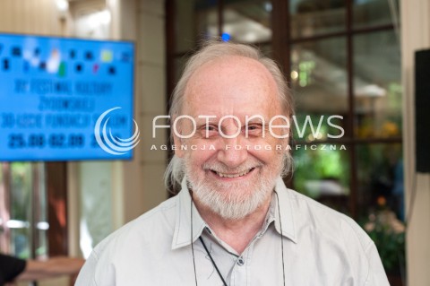  21.08.2018 WARSZAWA<br />KONFERENCJA XV FESTIWALU KULTURY ZYDOWSKIEJ WARSZAWA SINGERA<br />N/Z WLODZIMIERZ NAHORNY<br /> 