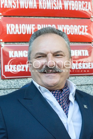  23.08.2018 WARSZAWA<br />KONFERENCJA KANDYDATA NA PREZYDENTA WARSZAWY PARTII KUKIZ 15 PRZED PANSTWOWA KOMISJA WYBORCZA<br />N/Z MAREK JAKUBIAK<br /> 