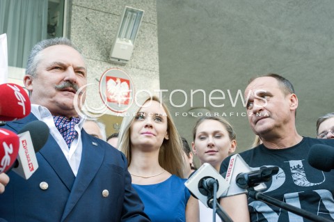  23.08.2018 WARSZAWA<br />KONFERENCJA KANDYDATA NA PREZYDENTA WARSZAWY PARTII KUKIZ 15 PRZED PANSTWOWA KOMISJA WYBORCZA<br />N/Z PAWEL KUKIZ MAREK JAKUBIAK<br /> 