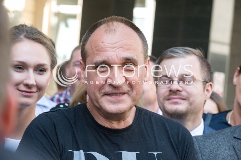  23.08.2018 WARSZAWA<br />KONFERENCJA KANDYDATA NA PREZYDENTA WARSZAWY PARTII KUKIZ 15 PRZED PANSTWOWA KOMISJA WYBORCZA<br />N/Z PAWEL KUKIZ<br /> 