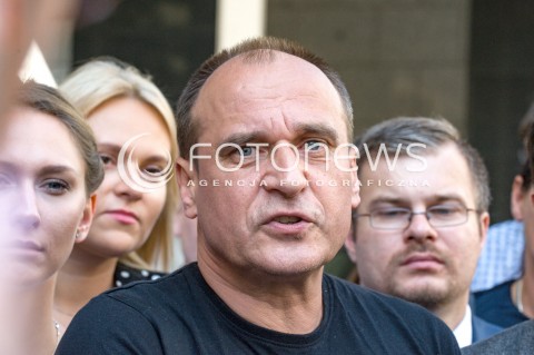  23.08.2018 WARSZAWA<br />KONFERENCJA KANDYDATA NA PREZYDENTA WARSZAWY PARTII KUKIZ 15 PRZED PANSTWOWA KOMISJA WYBORCZA<br />N/Z PAWEL KUKIZ<br /> 