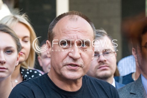  23.08.2018 WARSZAWA<br />KONFERENCJA KANDYDATA NA PREZYDENTA WARSZAWY PARTII KUKIZ 15 PRZED PANSTWOWA KOMISJA WYBORCZA<br />N/Z PAWEL KUKIZ<br /> 