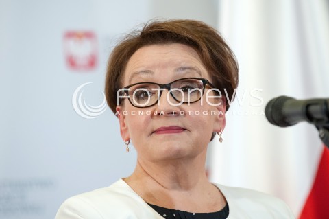  24.08.2018 WARSZAWA<br />KONFERENCJA W MINISTERSTWIE EDUKACJI NARODOWEJ<br />N/Z ANNA ZALEWSKA<br /> 
