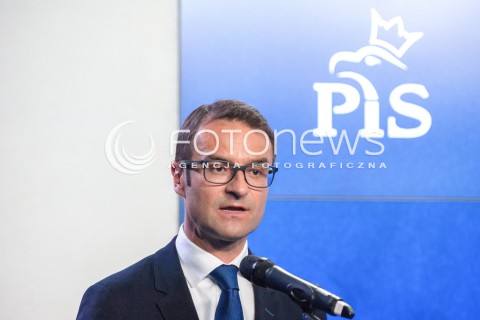  24.08.2018 WARSZAWA<br />KONFERENCJA SZEFA SZTABU WYBORCZEGO PIS<br />N/Z TOMASZ POREBA<br /> 