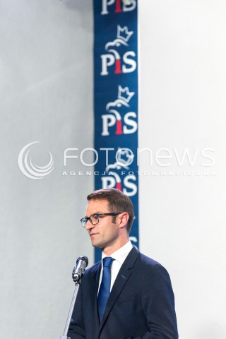  24.08.2018 WARSZAWA<br />KONFERENCJA SZEFA SZTABU WYBORCZEGO PIS<br />N/Z TOMASZ POREBA<br /> 